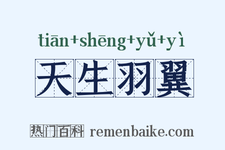 天生羽翼是什么意思的图片